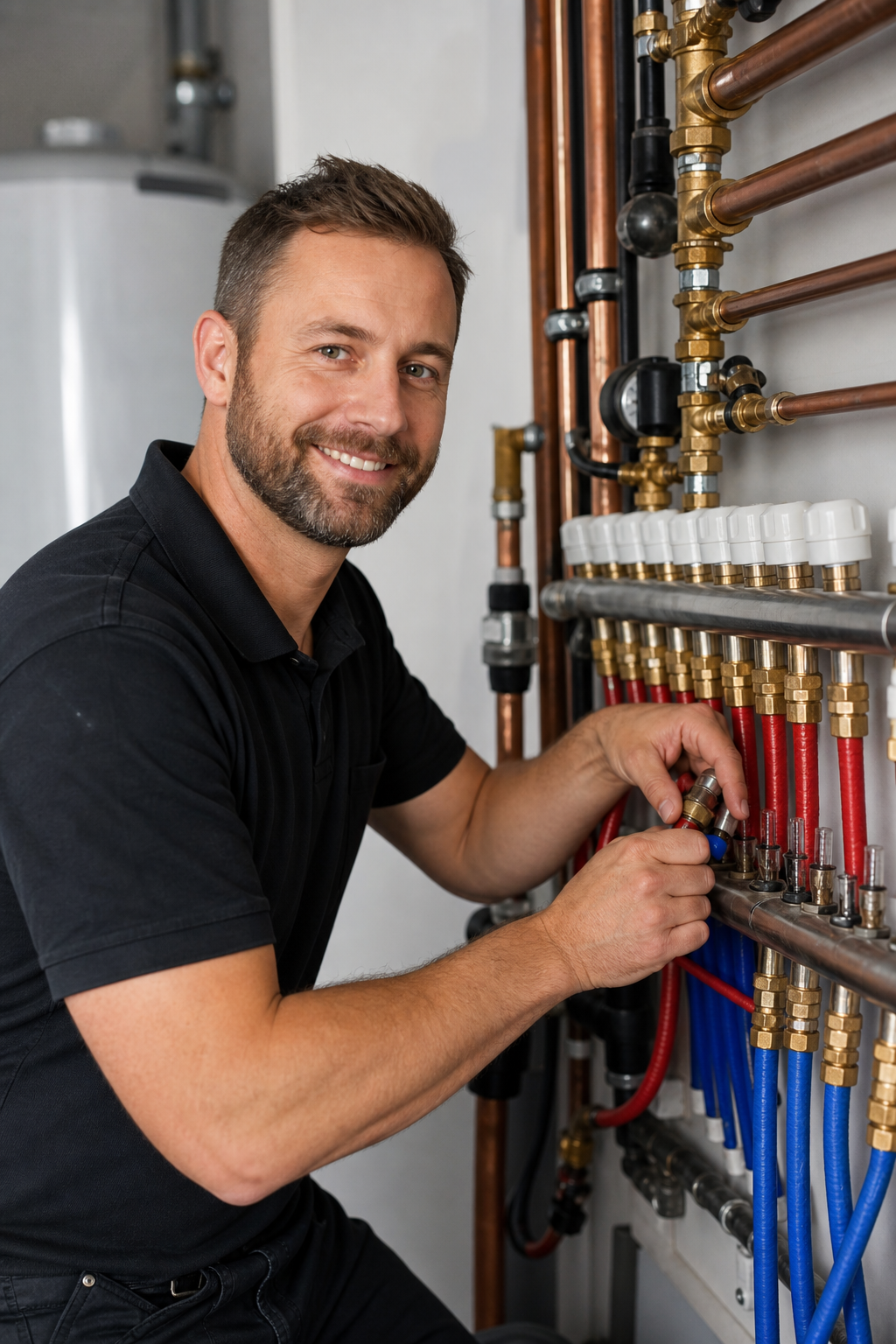 Tekniker ved teknisk installation